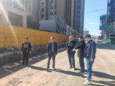 公司領導對在建市政項目進行檢查